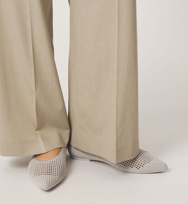 UNITED ARROWS green label relaxing「ウェルネスシアー ポインテッド フラットシューズ / ニットシューズ」|ローファー|