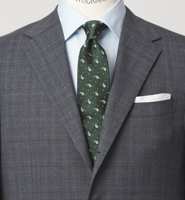 UNITED ARROWS green label relaxing「GLR シルク1 8.0cm ペイズリー ネクタイ」|ネクタイ・蝶ネクタイ|DK.GREEN