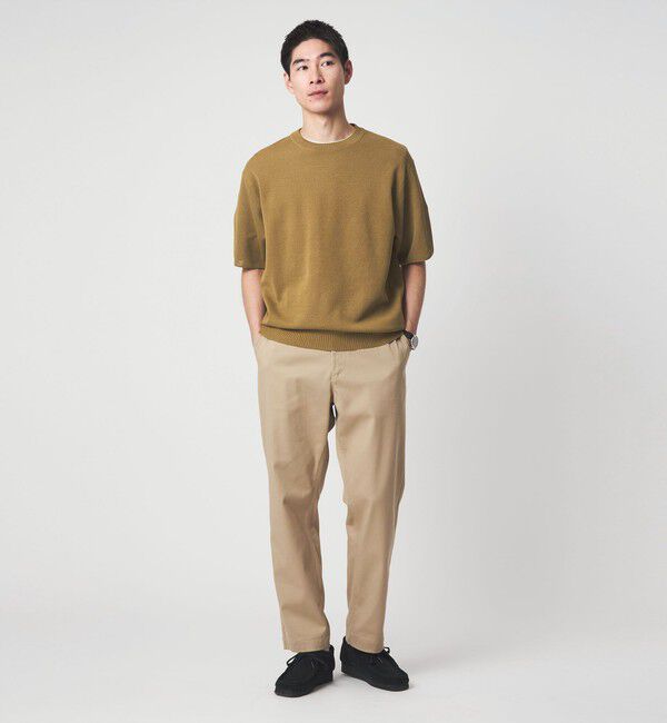 UNITED ARROWS green label relaxing「BREEZY ペーパー 半袖 クルーネック ニット Tシャツ -ハンドウォッシャブル・抗菌・通気性-」|Tシャツ・カットソー|