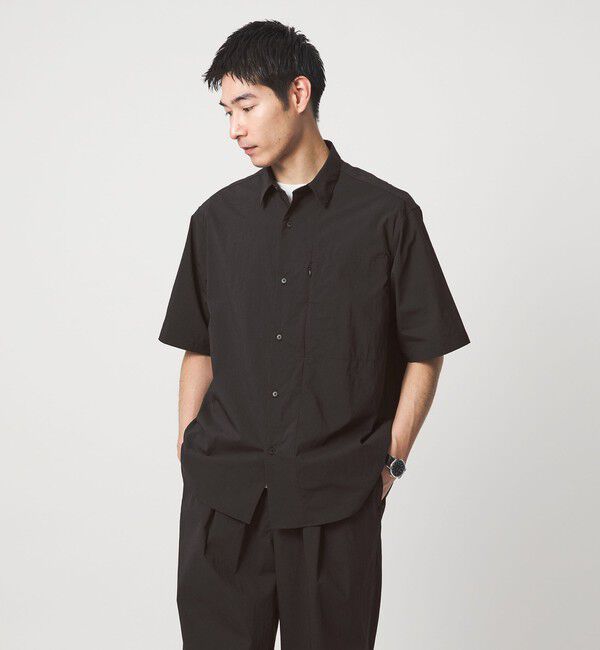 UNITED ARROWS green label relaxing「WONDER CLOTH ジャストルーズ レギュラーカラー 半袖 シャツ -ストレッチ・接触冷感・吸水速乾-」|シャツ・ブラウス|