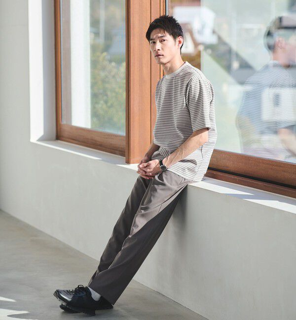 UNITED ARROWS green label relaxing「ポンチ ボーダー クルーネック 半袖 Tシャツ カットソー」|Tシャツ・カットソー|