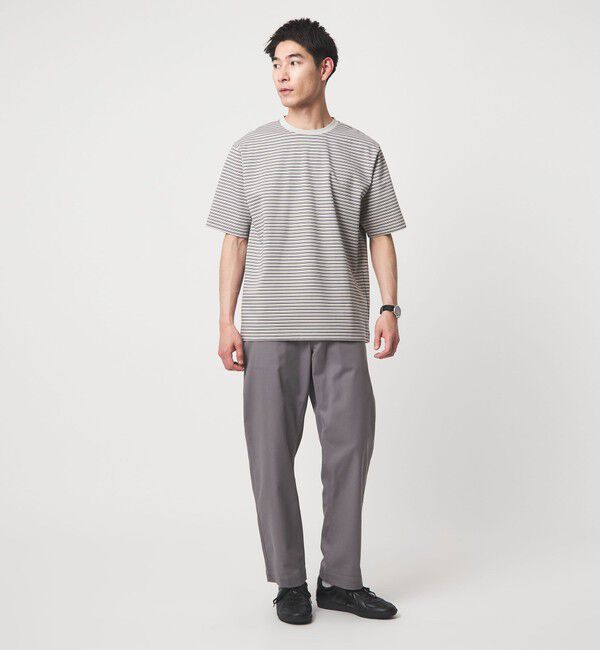 UNITED ARROWS green label relaxing「ポンチ ボーダー クルーネック 半袖 Tシャツ カットソー」|Tシャツ・カットソー|