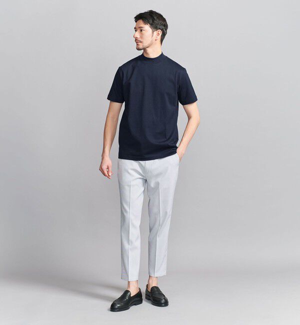 BEAUTY&YOUTH UNITED ARROWS「【WEB限定 WARDROBE SMART】クリア  ガスコットン モックネック カットソー【抗菌・防臭】」|Tシャツ・カットソー|