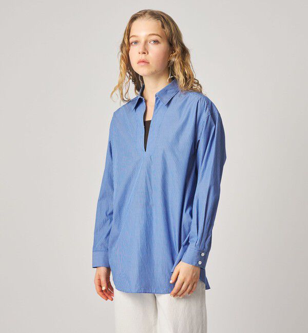 STEVEN ALAN「＜Steven Alan＞コットン スキッパー シャツ」|シャツ・ブラウス|COBALT