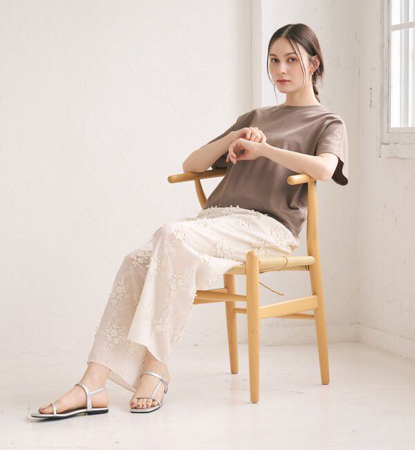 BEAUTY&YOUTH UNITED ARROWS「セルロースナイロン エンブロイダリー イージーパンツ」|その他|