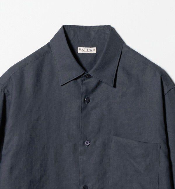 BEAUTY&YOUTH UNITED ARROWS「ライト リネンタッチ レギュラー シャツ FORM TAPERD型」|シャツ・ブラウス|