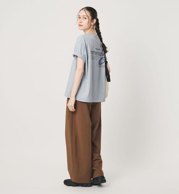 BEAUTY&YOUTH UNITED ARROWS「＜Americana＞ロゴ ショートスリーブ Tシャツ」|Tシャツ・カットソー|LT.BLUE