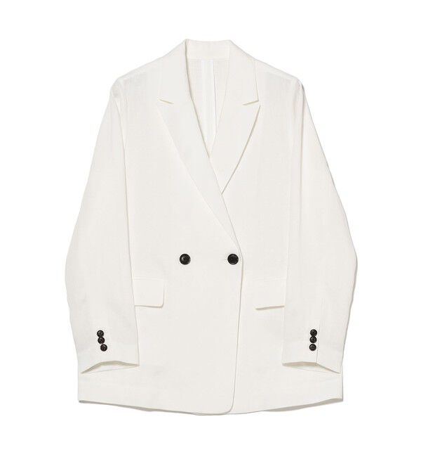 Demi-Luxe BEAMS 「ダブルブレスト リネン ジャケット」|ダッフルコート|