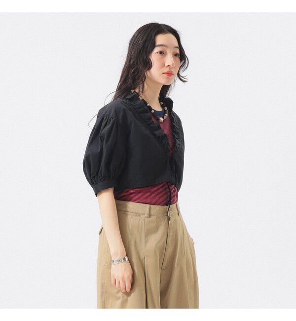 BEAMSBOY「フリル ショート ブラウス」|シャツ・ブラウス|
