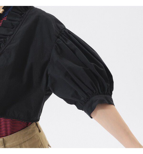 BEAMSBOY「フリル ショート ブラウス」|シャツ・ブラウス|