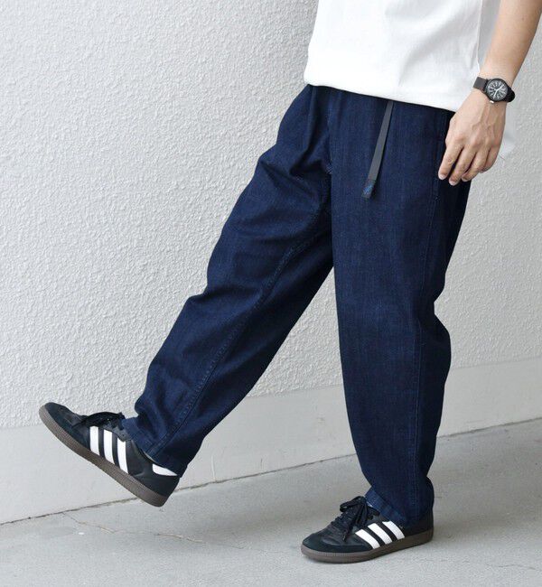 SHIPS any「【SHIPS any別注】Gramicci: オーガニックコットン ルーズテーパード ストレッチ デニム パンツ◇」|デニム|