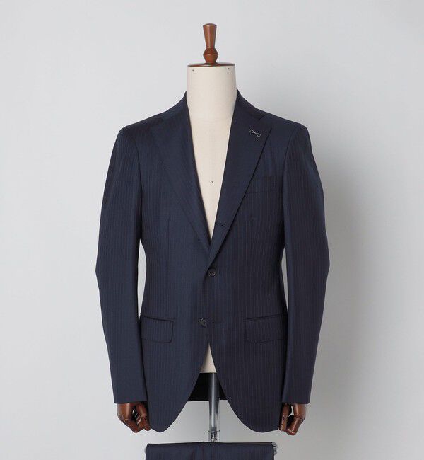 SHIPS「SHIPS: LORO PIANA FABRIC オーストラリス ピンストライプ ネイビー スーツ」|スーツ|