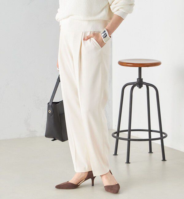 SHIPS for women「〈手洗い可能〉強撚 へビー ツイル テーパード パンツ 24SS ◇」|その他|