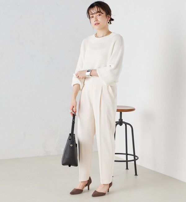 SHIPS for women「〈手洗い可能〉強撚 へビー ツイル テーパード パンツ 24SS ◇」|その他|