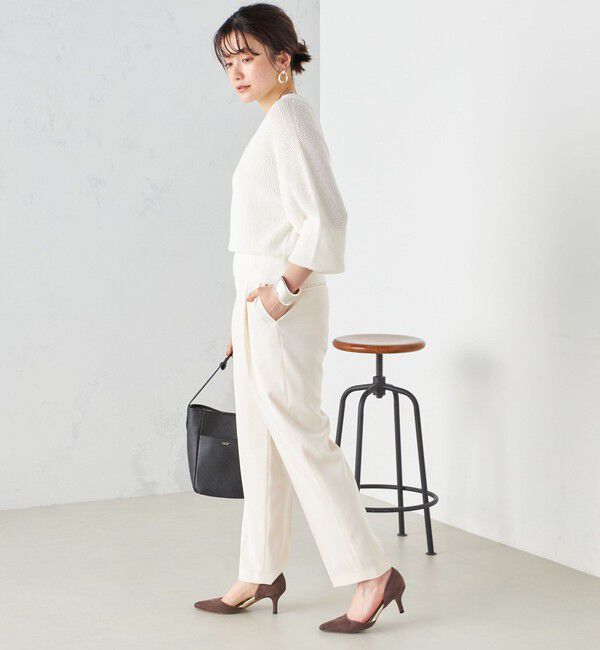 SHIPS for women「〈手洗い可能〉強撚 へビー ツイル テーパード パンツ 24SS ◇」|その他|