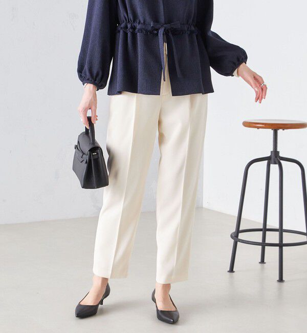 SHIPS for women「〈手洗い可能〉強撚 へビー ツイル テーパード パンツ 24SS ◇」|その他|