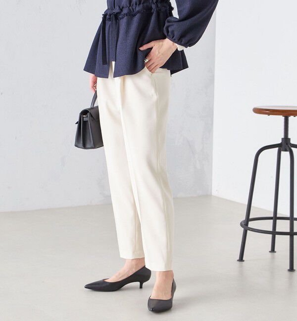 SHIPS for women「〈手洗い可能〉強撚 へビー ツイル テーパード パンツ 24SS ◇」|その他|