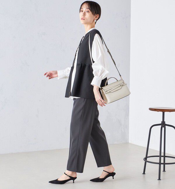 SHIPS for women「〈手洗い可能〉強撚 へビー ツイル テーパード パンツ 24SS ◇」|その他|