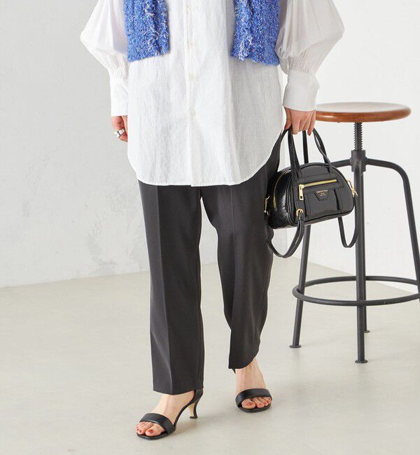 SHIPS for women「〈手洗い可能〉強撚 へビー ツイル テーパード パンツ 24SS ◇」|その他|