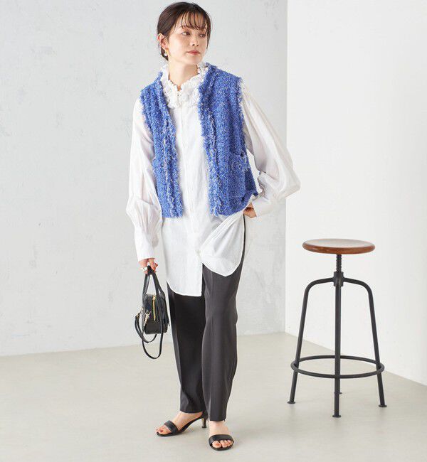 SHIPS for women「〈手洗い可能〉強撚 へビー ツイル テーパード パンツ 24SS ◇」|その他|