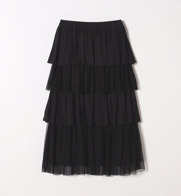 SHIPS any「SHIPS any:〈手洗い可能〉チュール  ティアード ロング スカート」|スカート|