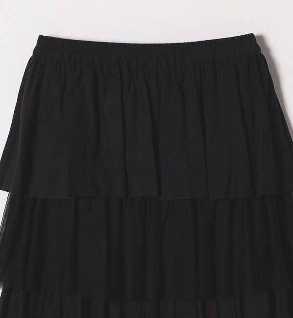 SHIPS any「SHIPS any:〈手洗い可能〉チュール  ティアード ロング スカート」|スカート|