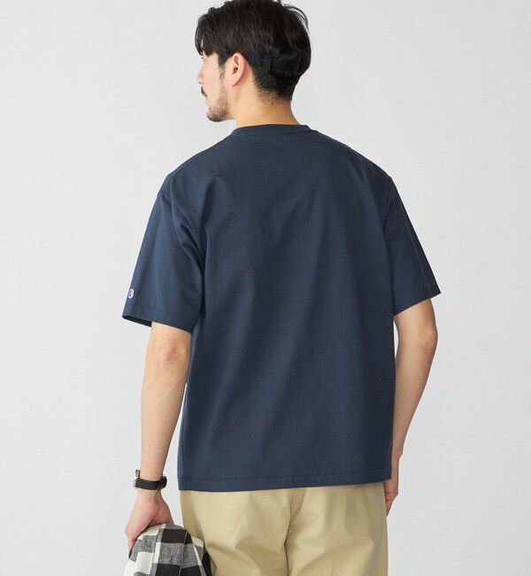 SHIPS「【SHIPS別注】Champion: SHIPS ロゴ プリント Tシャツ」|Tシャツ・カットソー|