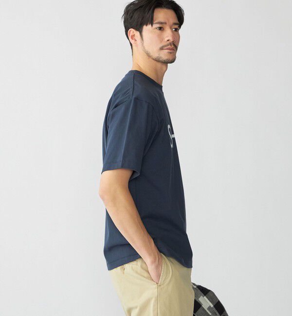 SHIPS「【SHIPS別注】Champion: SHIPS ロゴ プリント Tシャツ」|Tシャツ・カットソー|