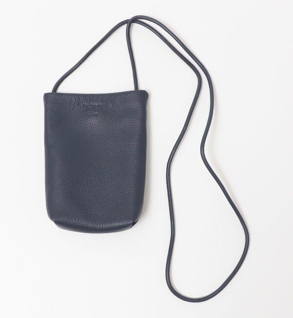 SHIPS Colors 「SHIPS Colors:レザー サコッシュ◇」|ショルダー・メッセンジャー|ネイビー