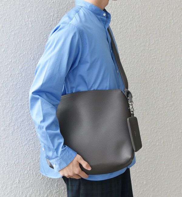 SHIPS any「SHIPS any: スプリット レザー ジップ ショルダーバッグ (カードケース付き) 26SS◆」|ショルダー・メッセンジャー|