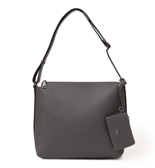 SHIPS any「SHIPS any: スプリット レザー ジップ ショルダーバッグ (カードケース付き) 26SS◆」|ショルダー・メッセンジャー|