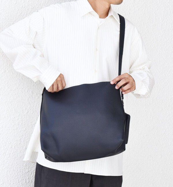 SHIPS any「SHIPS any: スプリット レザー ジップ ショルダーバッグ (カードケース付き) 26SS◆」|ショルダー・メッセンジャー|