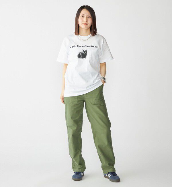 SHIPS「【WEB限定/SHIPS別注】Regency Works: キャット ポケット Tシャツ」|Tシャツ・カットソー|