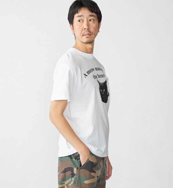 SHIPS「【WEB限定/SHIPS別注】Regency Works: キャット ポケット Tシャツ」|Tシャツ・カットソー|