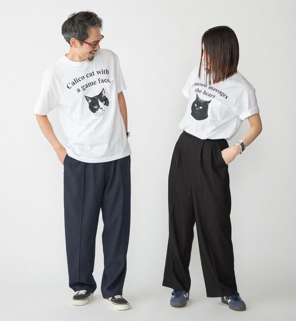 SHIPS「【WEB限定/SHIPS別注】Regency Works: キャット ポケット Tシャツ」|Tシャツ・カットソー|