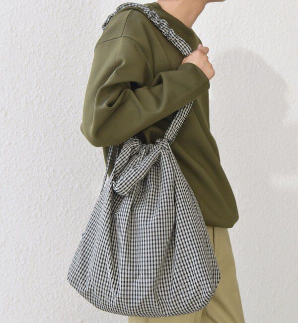 SHIPS any「SHIPS any: 3WAY チェック ギャザー ショルダーバッグ (ユニセックス)◇」|ショルダー・メッセンジャー|