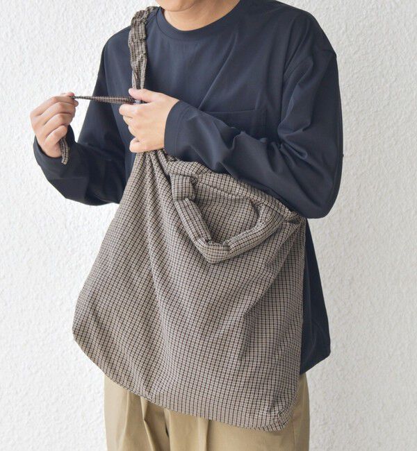 SHIPS any「SHIPS any: 3WAY チェック ギャザー ショルダーバッグ (ユニセックス)◇」|ショルダー・メッセンジャー|