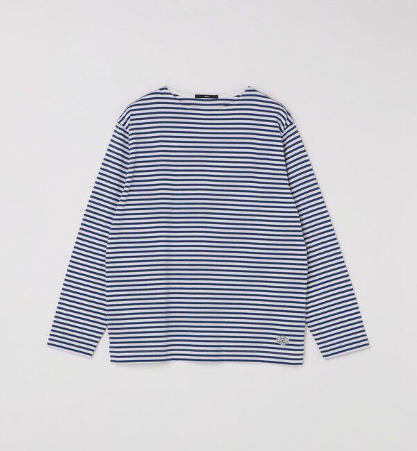 SHIPS「【WEB限定】SHIPS: バスク ボーダー ボートネック ワンポイントワッペン ロングスリーブ Tシャツ」|Tシャツ・カットソー|