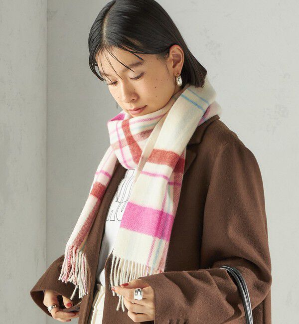 SHIPS for women「カシミヤ リバーシブル マフラー」|マフラー|