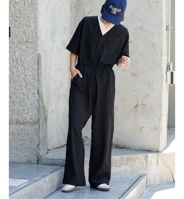 OUTDOOR PRODUCTS Usual Things「追加3 ダブルポケットVネックオールインワン」|オールインワン|