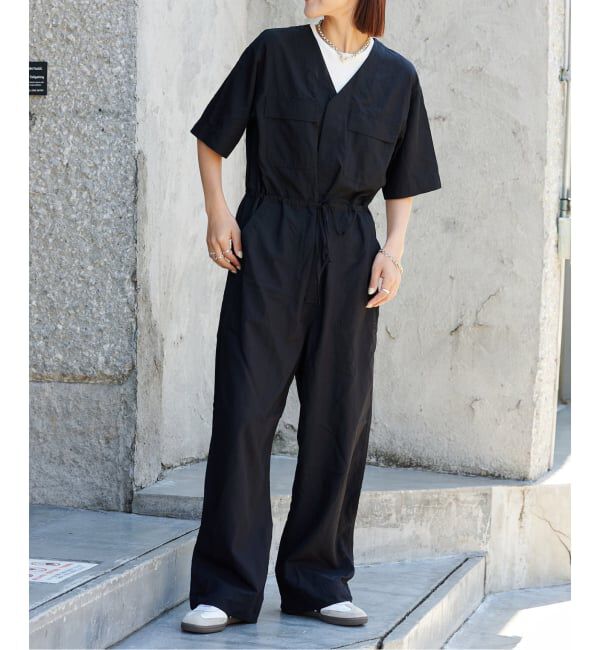 OUTDOOR PRODUCTS Usual Things「追加3 ダブルポケットVネックオールインワン」|オールインワン|