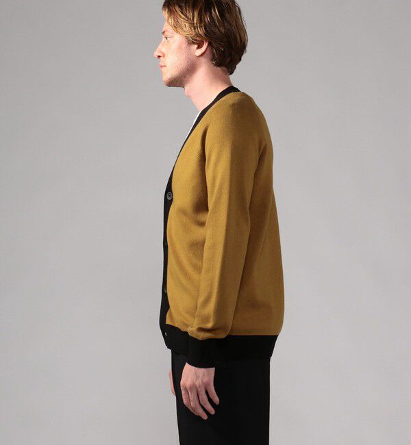 CABaN「CABaN コットンカシミヤ バイカラーVネックカーディガン」|カーディガン|