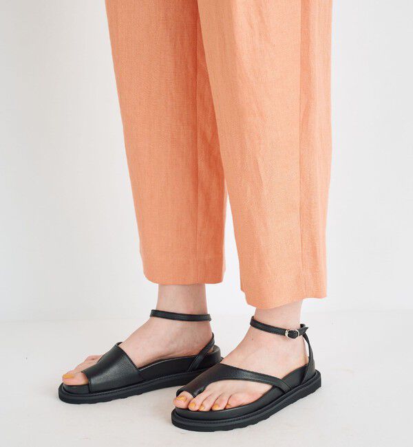 MACPHEE「 ヘンプツイル タックテーパードパンツ」|その他|