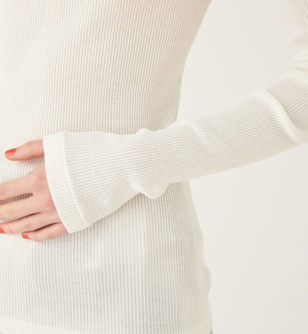 DES PRES「シルクコットンリブ ハイネックプルオーバー」|Tシャツ・カットソー|