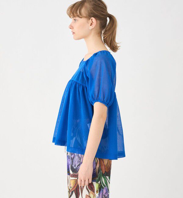 Ballsey「ドライコットンポリエステル ボリュームギャザープルオーバー」|ニット・セーター|