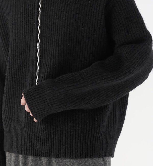 GALERIE VIE「ファインウーレン ジップ プルオーバー」|ニット・セーター|