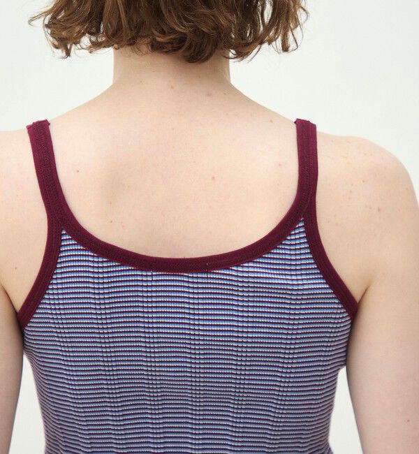 MACPHEE「シルキーボーダー キャミソール」|キャミソール|