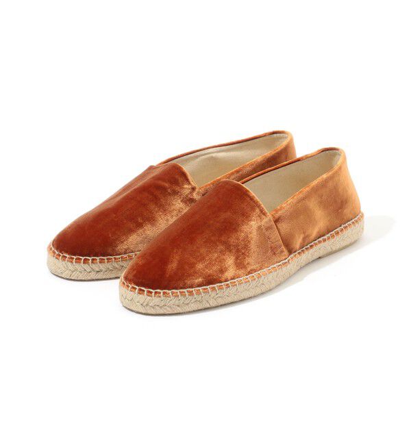 TOMORROWLAND GOODS「Made in ALICANTE コットンレーヨンシルクベルベット エスパドリーユ」|スリッポン|47 ブラウン