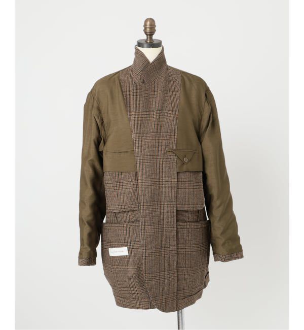 IENA「COUTURE D&rsquo;ADAM/クチュールドアダム BIG JK グレンチェック」|テーラードジャケット|