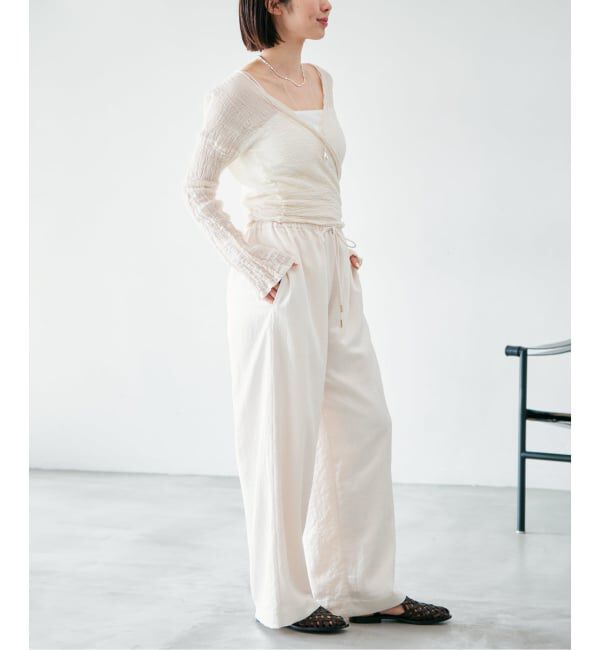 IENA「アンティークサテン イージーパンツ」|その他|